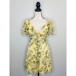 Keepsake the Label Foral Ruffled Mini Dress Womens XS Twee Flirty Spring Femme